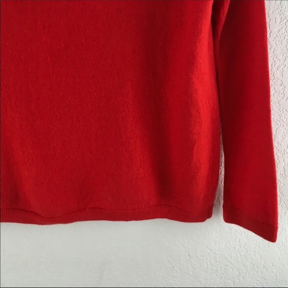 3/$15! Comptoir Des Cotonniers Red Wool Sweater - Picture 4 of 8